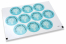Pastilles adhésives thème communion - la mia prima comunione croix bleue | PIT Packaging.fr | Paysdesenveloppes