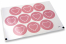 Pastilles adhésives thème amour - rose avec coeur blanc avec feuilles | PIT Packaging.fr | Paysdesenveloppes