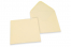 Enveloppes colorées pour cartes de voeux - blanc ivoire, 155 x 155 mm | PIT Packaging.fr | Paysdesenveloppes