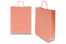 Sacs papier kraft avec anses rondes - rose saumon, 320 x 120 x 410 mm, 100 gr | PIT Packaging.fr | Paysdesenveloppes