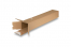 Tubes d'expédition carrés avec bande adhésive QuattroStar - 610 x 105 x 105 mm | PIT Packaging.fr | Paysdesenveloppes