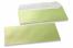 Enveloppes de couleurs nacrées - Vert lime, 110 x 220 mm | PIT Packaging.fr | Paysdesenveloppes
