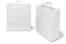 Sacs papier kraft avec anses plates - blanc, 450 x 170 x 420 mm | PIT Packaging.fr | Paysdesenveloppes