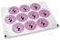 Pastilles adhésives thème baptême - mi bautizo rose avec des coeurs | PIT Packaging.fr | Paysdesenveloppes