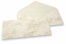 Enveloppes Marbre - 110 x 220 mm, marbré beige, sans doublure intérieure | PIT Packaging.fr | Paysdesenveloppes