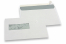 Enveloppes à fenêtre, blanche, 156 x 220 mm (EA5), fenêtre à gauche 40 x 110 mm, position de la fenêtre à 20 mm du gauche et à 66 mm du bas, bande adhésive, 90 grammes | PIT Packaging.fr | Paysdesenveloppes