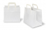 Sacs papier kraft avec anses plates - blanc, 260 x 175 x 245 mm | PIT Packaging.fr | Paysdesenveloppes