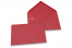 Enveloppes colorées pour cartes de voeux - rouge, 114 x 162 mm | PIT Packaging.fr | Paysdesenveloppes