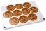 Pastilles adhésives thème communion - mi primera comunión marron avec la guirlande blanche | PIT Packaging.fr | Paysdesenveloppes