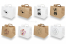Sacs en papier pour la vente à emporter - blanc et marron | PIT Packaging.fr | Paysdesenveloppes