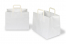 Sacs papier kraft avec anses plates - blanc, 317 x 218 x 245 mm | PIT Packaging.fr | Paysdesenveloppes