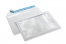Enveloppes à fenêtre panoramique, 162 x 229 mm (A5), 100 grammes, bande de fermeture,  (format fenêtre 130 x 200 mm, position: 15 mm du bord gauche, 15 mm du bas) | PIT Packaging.fr | Paysdesenveloppes