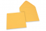Enveloppes colorées pour cartes de voeux - jaune or, 155 x 155 mm | PIT Packaging.fr | Paysdesenveloppes