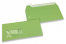 Enveloppes à fenêtre colorées - Vert pomme, 110 x 220 mm (DL), fenêtre à gauche,  format de la fenêtre 45 x 90 mm, position de la fenêtre 20 mm à partir de la gauche / 15 mm bord en bas, fermeture par bande adhésive, papier de 120 grammes | PIT Packaging.fr | Paysdesenveloppes