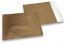 Enveloppes aluminium métallisées mat - or 165 x 165 mm | PIT Packaging.fr | Paysdesenveloppes