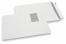 Enveloppes blanches standards, 229 x 324 mm, papier 100 gr, fenêtre à gauche 55 x 90 mm, position de la fenêtre à 20 mm du gauche et 60 mm du haut, fermeture avec bande adhésive | PIT Packaging.fr | Paysdesenveloppes