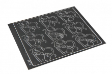 Divers stickers love pour enveloppes - gris foncé | PIT Packaging.fr | Paysdesenveloppes