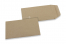 Pochettes en papier kraft couleur - Marron, 65 x 105 mm | PIT Packaging.fr | Paysdesenveloppes