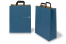 Sacs papier kraft avec anses plates - bleu, 320 x 140 x 420 mm | PIT Packaging.fr | Paysdesenveloppes