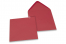 Enveloppes colorées pour cartes de voeux - rouge foncé, 155 x 155 mm | PIT Packaging.fr | Paysdesenveloppes