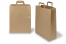 Sacs papier kraft avec anses plates - marron, 320 x 140 x 420 mm | PIT Packaging.fr | Paysdesenveloppes