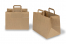 Sacs papier kraft avec anses plates - marron, 317 x 218 x 245 mm | PIT Packaging.fr | Paysdesenveloppes
