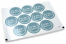 Pastilles adhésives thème baptême - il mio battesimo bleu avec la guirlande blanche | PIT Packaging.fr | Paysdesenveloppes