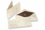 Enveloppe Marbre (96 x 181 mm) et carte (90 x 173 mm) - marbré beige, doublure intérieure beige | PIT Packaging.fr | Paysdesenveloppes