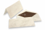 Enveloppe Marbre (110 x 220 mm) et carte (105 x 210 mm) - marbré beige, doublure intérieure beige | PIT Packaging.fr | Paysdesenveloppes