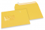 Enveloppes à fenêtre colorées - Jaune bouton d'or, 162 x 229 mm (A5), fenêtre à gauche, format de la fenêtre 45 x 90 mm, position de la fenêtre 20 mm à partir de la gauche / 60 mm bord en bas, fermeture par bande adhésive, papier de 120 grammes | PIT Packaging.fr | Paysdesenveloppes