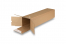 Tubes d'expédition carrés avec bande adhésive QuattroStar - 610 x 140 x 140 mm | PIT Packaging.fr | Paysdesenveloppes