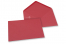 Enveloppes colorées pour cartes de voeux - rouge, 133 x 184 mm | PIT Packaging.fr | Paysdesenveloppes