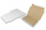 Boîte postale pliante extra-plate avec bande adhésive - 310 x 220 x 25 mm (A4), blanc | PIT Packaging.fr | Paysdesenveloppes