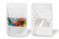 Sachets kraft à fermeture zip avec fenêtre - blanc, 200 x 300 x 100 mm, 1800 ml | PIT Packaging.fr | Paysdesenveloppes