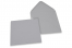 Enveloppes colorées pour cartes de voeux - gris, 155 x 155 mm | PIT Packaging.fr | Paysdesenveloppes