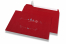 Enveloppes colorées pour Noël - Rouge, avec décorations de Noël | PIT Packaging.fr | Paysdesenveloppes