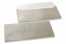 Enveloppes de couleurs nacrées - Argent, 110 x 220 mm | PIT Packaging.fr | Paysdesenveloppes