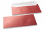 Enveloppes de couleurs nacrées - Rouge, 110 x 220 mm | PIT Packaging.fr | Paysdesenveloppes