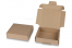 Boîte postale pliante extra-plate - marron, 110 x 110 x 28 mm | PIT Packaging.fr | Paysdesenveloppes