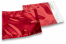 Enveloppes aluminium métallisées colorées - rouge 165 x 165 mm | PIT Packaging.fr | Paysdesenveloppes