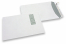 Enveloppes à fenêtre, blanche, 220 x 312 mm (EA4), fenêtre à gauche 40 x 110, position de la fenêtre à 20 mm du gauche et à 50 mm du haut, bande adhésive, 120 grammes | PIT Packaging.fr | Paysdesenveloppes