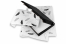 Boîte postale pliante noire extra-plate - exemple avec papier de soie | PIT Packaging.fr | Paysdesenveloppes
