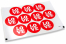 Pastilles adhésives thème amour - love rouge | PIT Packaging.fr | Paysdesenveloppes