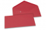 Enveloppes colorées pour cartes de voeux - rouge, 110 x 220 mm | PIT Packaging.fr | Paysdesenveloppes