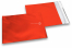 Enveloppes aluminium métallisées mat - rouge 165 x 165 mm | PIT Packaging.fr | Paysdesenveloppes