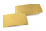 Pochettes en papier kraft couleur - Or, 65 x 105 mm | PIT Packaging.fr | Paysdesenveloppes