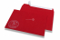 Enveloppes colorées pour Noël - Rouge, avec bonhomme de neige | PIT Packaging.fr | Paysdesenveloppes