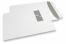 Enveloppes à fenêtre, blanche, 240 x 340 mm (EC4), fenêtre à gauche 45 x 110 mm, position de la fenêtre à 25 mm du gauche et à 70 mm du haut, bande adhésive, 120 grammes | PIT Packaging.fr | Paysdesenveloppes