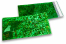 Enveloppes aluminium métallisées colorées - vert holographique 114 x 229 mm | PIT Packaging.fr | Paysdesenveloppes