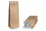 Sachets stand-up à fond plat - marron, 2000 ml / 1000 grammes café moulu | PIT Packaging.fr | Paysdesenveloppes